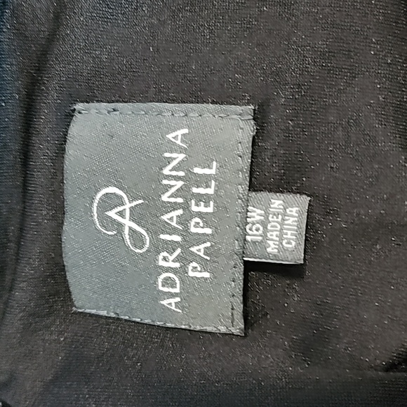 Adrianna PapellChiffon Capelet Dress/ 16W - Picture 7 of 17